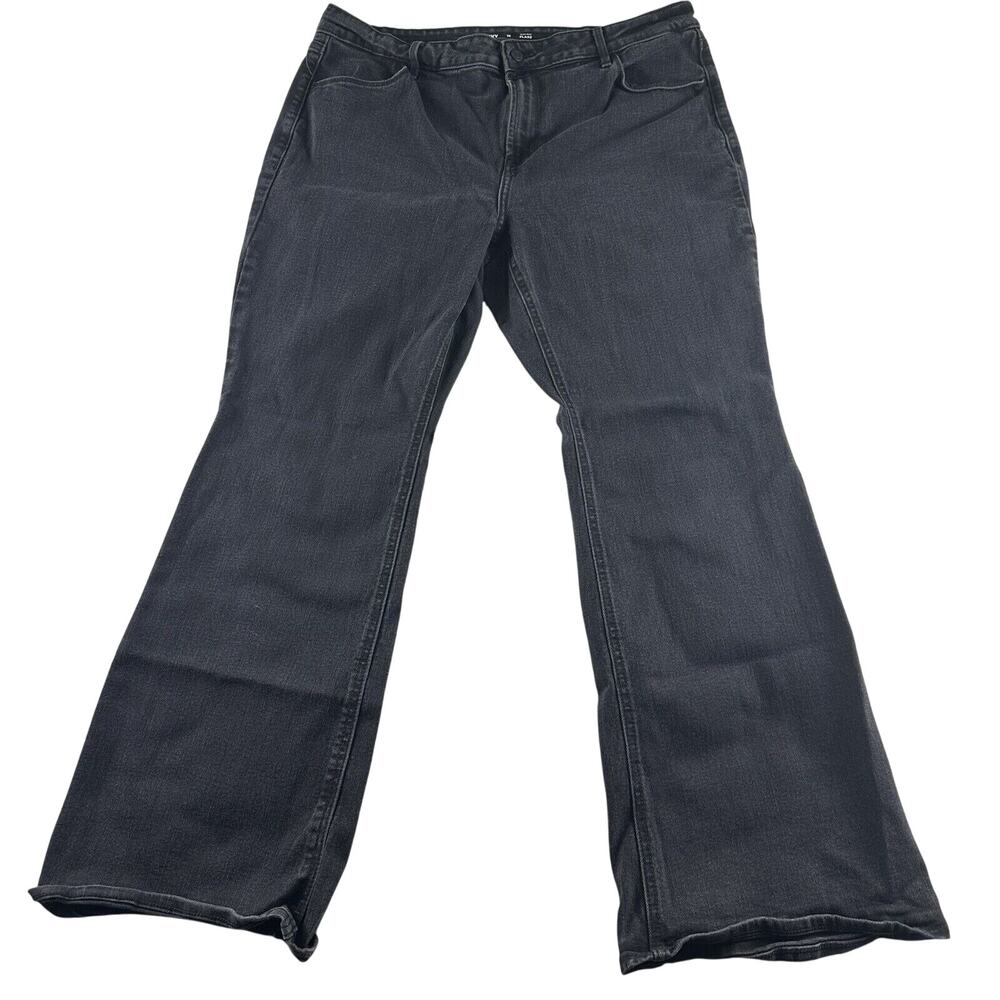 Old Navy Womens High Rise Flare Black‎ Wash Jeans Size 16- Stretchy